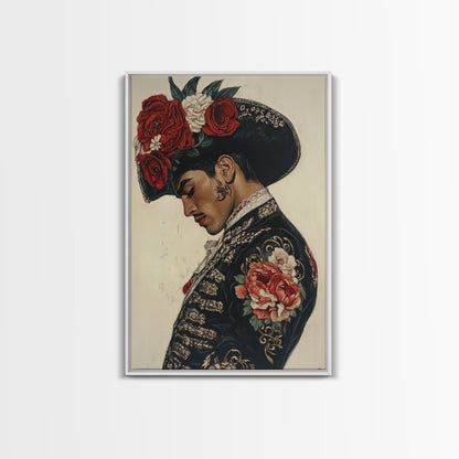 Abstract Wall Art Bullfighter Painting Print, Corrida Wall Art, Chicano Art, Spanish Home Decor, Modern Wall Art Living Room Wall Art, Mexicano Art