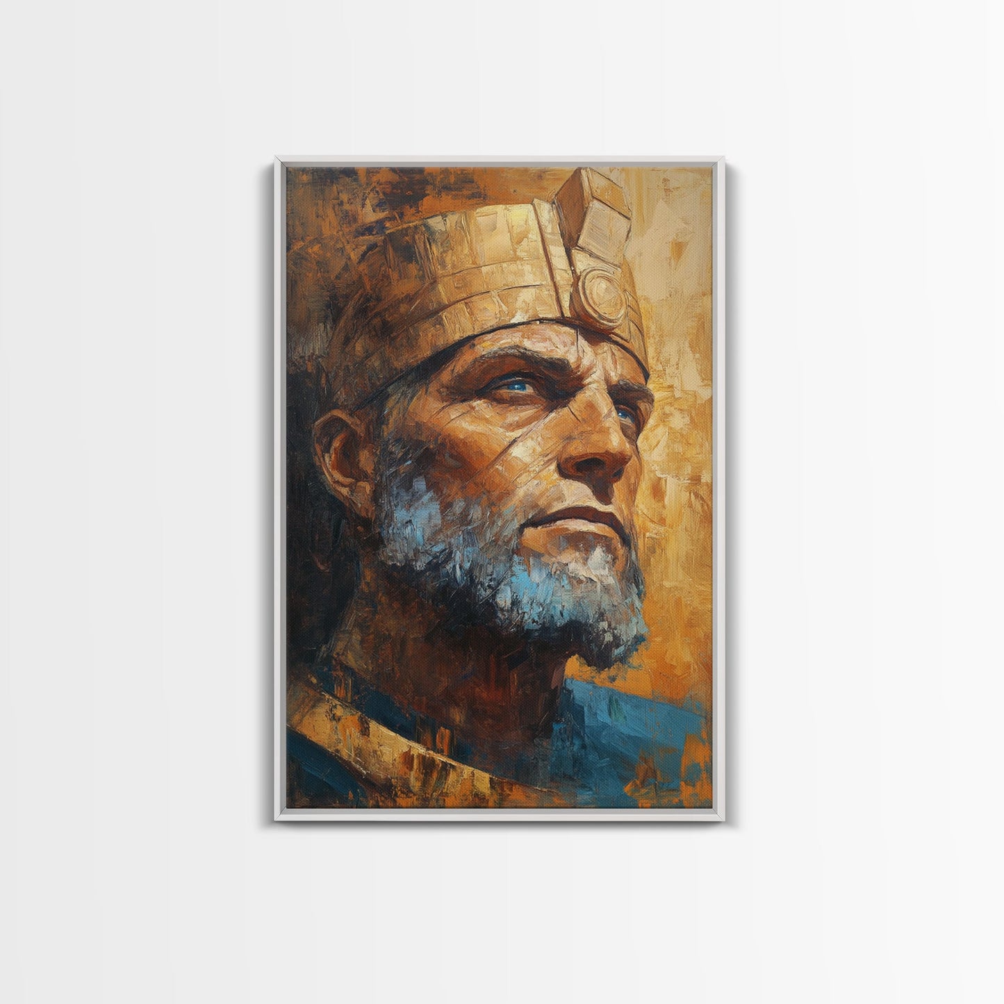 Ozymandias Painting Canvas Print, Ozymandias Wall Art, Ozymandias Print, Framed Canvas