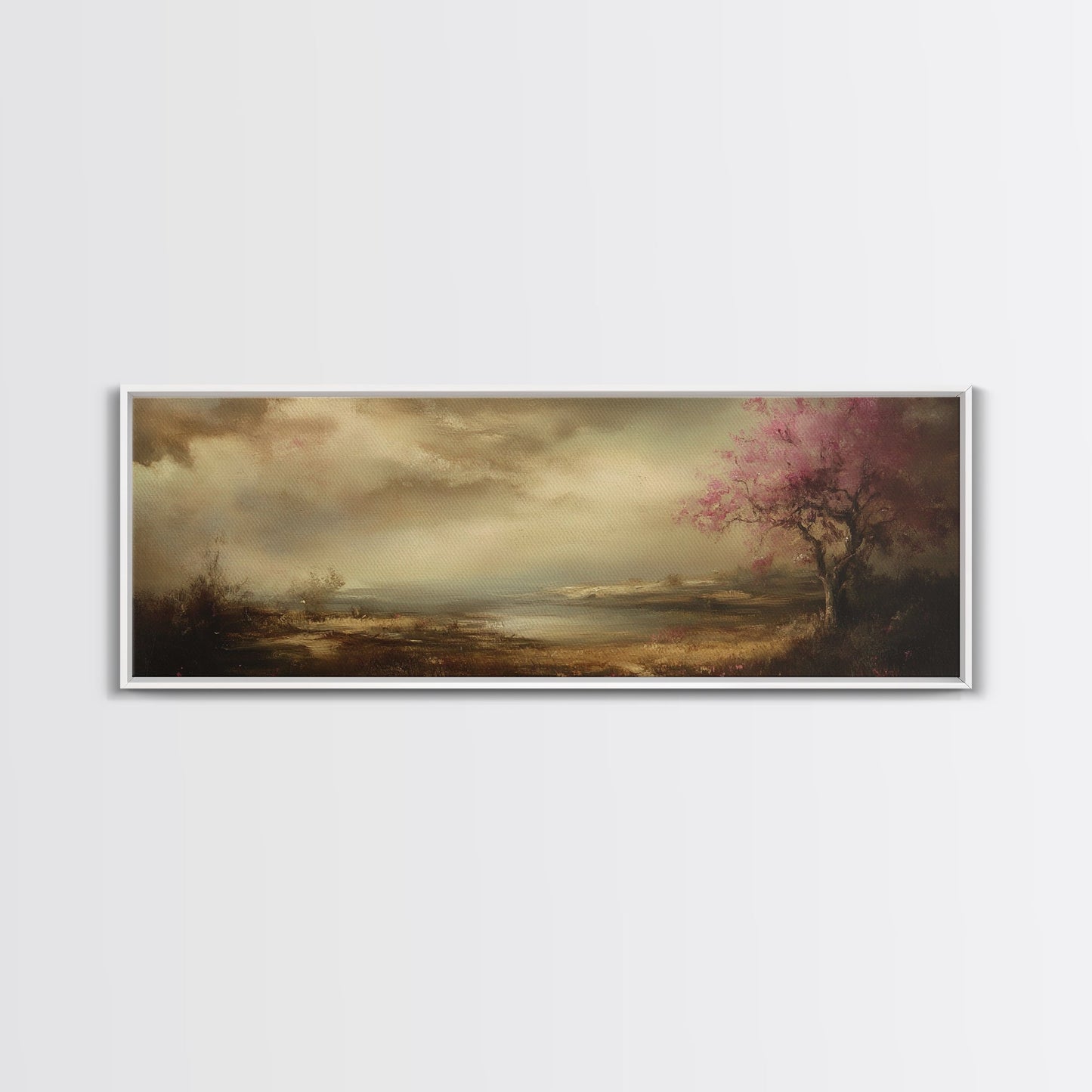 Moody Art Landscape Print, Dark Landscape Painting, Muted Art, Moody Home Decor, Moody Painting, Moody Landscape Wall Art Print