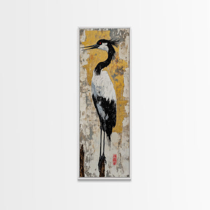 Wild Wolf Canvas Print Rustic Wall Art Tall Skinny Art for Bedroom Farmhouse Decor Animal Art Living Room Wall Art Gift Idea