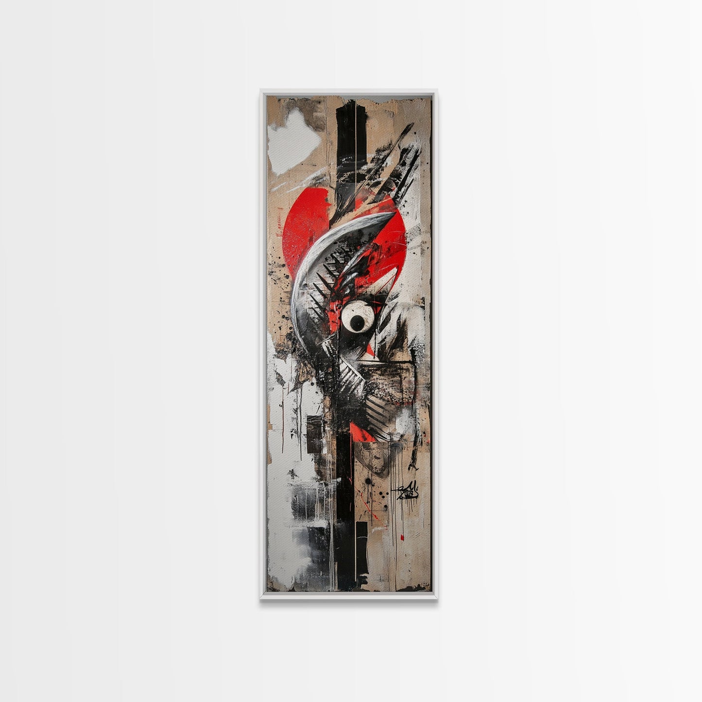 Abstract Graffiti Art Canvas Print with Bold Colors and Urban Style, Perfect Wall Art Gift Idea for Modern Minimalist Spaces