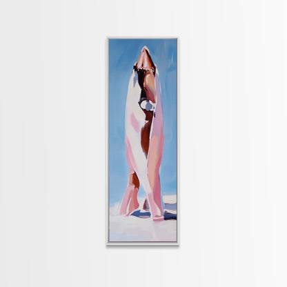 Abstract Mountain, Modern Landscape, Minimalist Nature Art, Bold Home Decor, Framed Canvas Print, Unique Wall Art, Contemporary Style