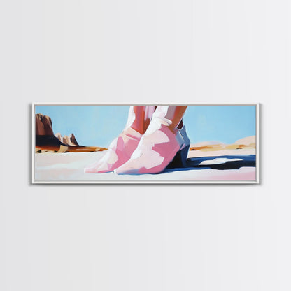 Steps, Western Art, Desert Landscape, Canvas Print, Modern Southwest Decor, Minimalist Desert Painting, Living Room Wall Art