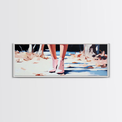 Autumn Steps, Fall Aesthetic, Cozy Vibes, Framed Canvas Print, Rustic Wall Art, Warm Tones, Bedroom Decor, Nature Inspired Artwork