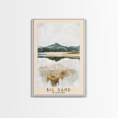 Big Sand, Scotland Watercolor Beach Print, Vacation Gift, Scotland Wall Art, Beach Painting, Beach Decor, Beach Painting