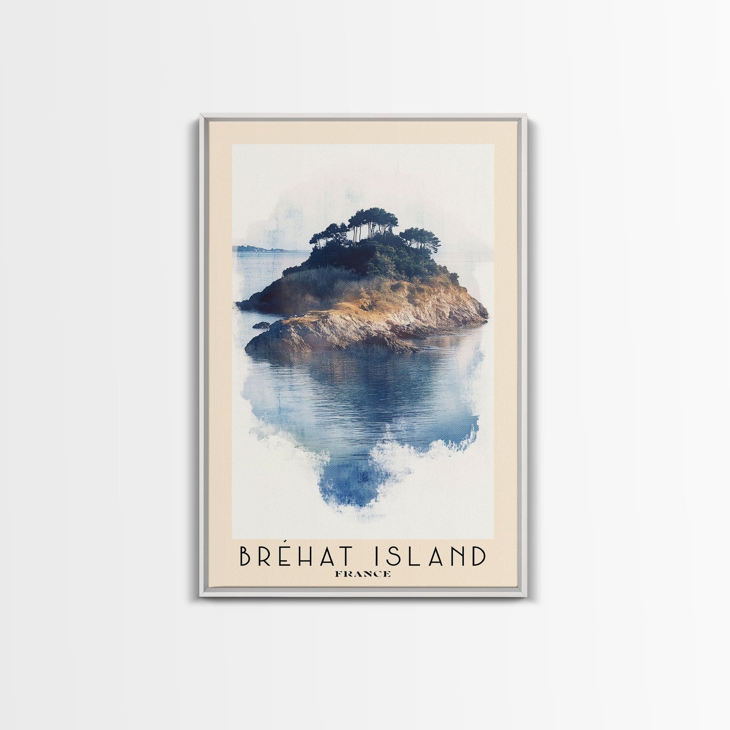 Bréhat Island, France Watercolor Beach Print, Vacation Gift, France Wall Art, Beach Painting, Beach Decor, Beach Painting