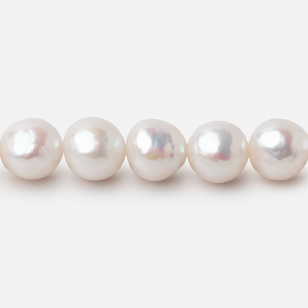 7.5-8.5mm Off White Chinese Akoya Saltwater Pearls 15.5 inch 52 pieces A