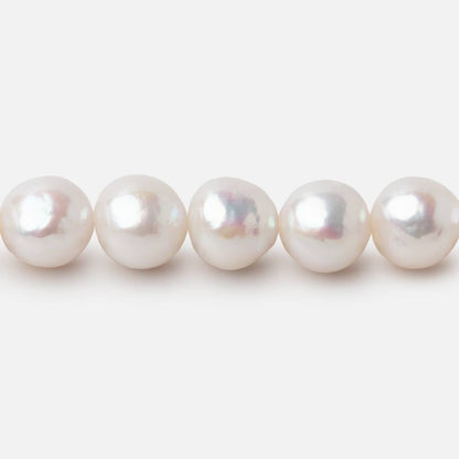 7.5-8.5mm Off White Chinese Akoya Saltwater Pearls 15.5 inch 52 pieces A