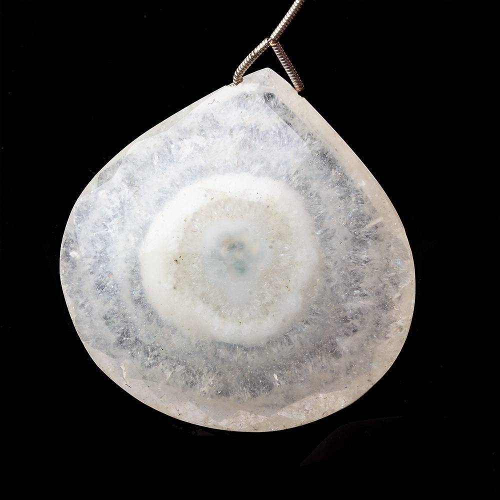 50x50mm Solar Quartz Faceted Heart Focal Bead 1 piece