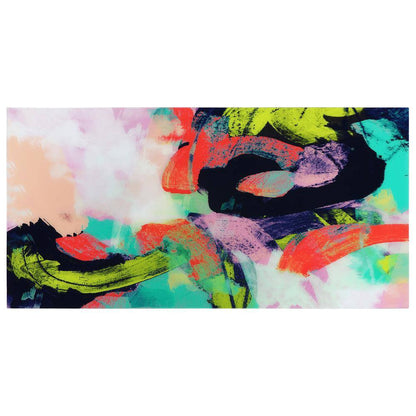 "Colorful" Frameless Free Floating Tempered Art Glass by EAD Art Coop Wall Art
