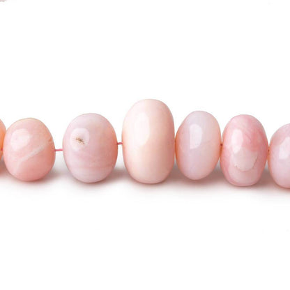 5.5-11mm Pink Peruvian Opal Plain Rondelle Beads 16 inch 88 pieces AAA
