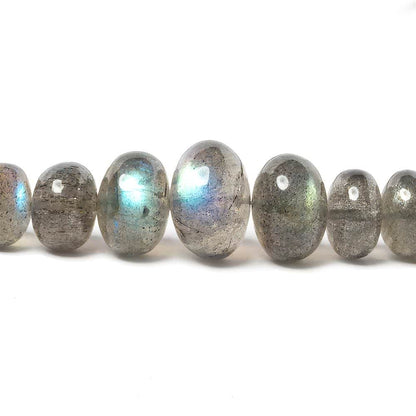5.5-12mm Labradorite Plain Rondelle Beads AAA Grade 16 inch 70 pieces
