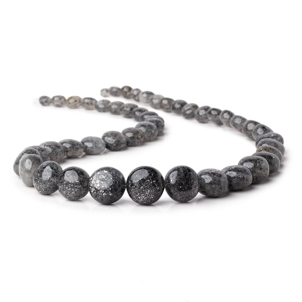 5.5-13mm Celestial Quartz Puffy Plain Coin Beads 17 inch 47 pieces AAA