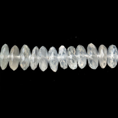 5.5-6.5mm Ceylon Moonstone German Faceted Rondelle Beads 13 inch 130 pieces