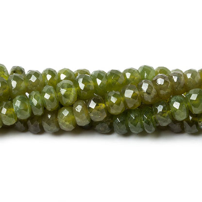 5.5-6mm Idocrase faceted rondelle beads 14 inch 91 pieces