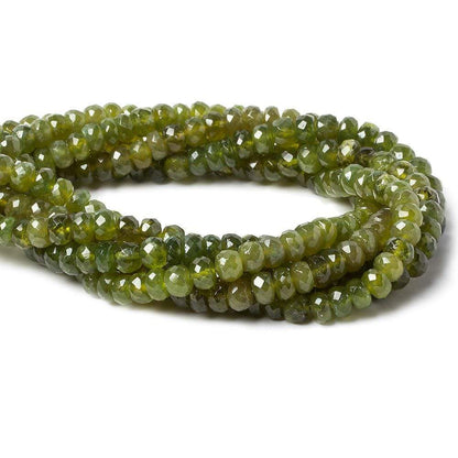 5.5-6mm Idocrase faceted rondelle beads 14 inch 91 pieces