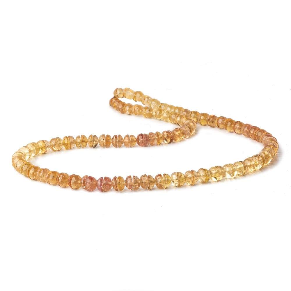 5.5-6mm Imperial & Precious Topaz Center Drilled Round Cabochons 18 inch 151 beads