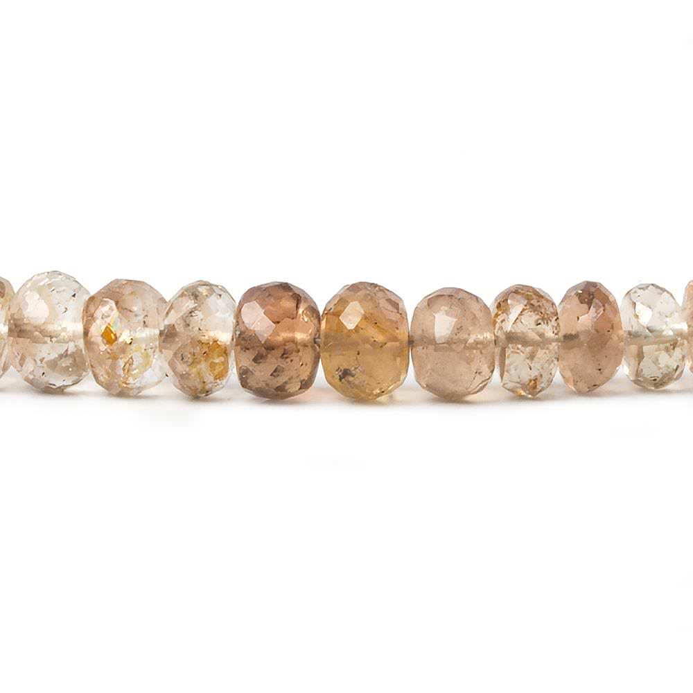 5.5-6mm Multicolor Topaz Faceted Rondelle Beads 16 inch 102 pieces