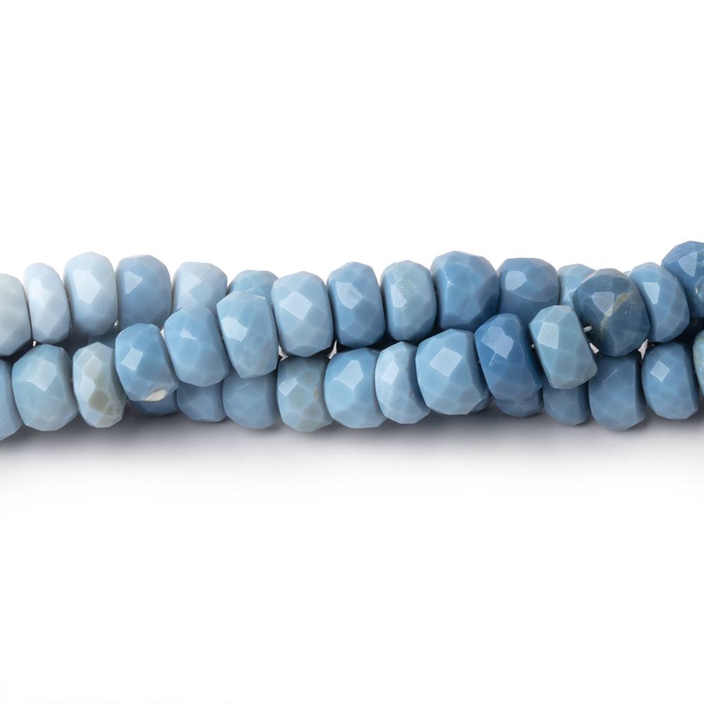 5.5-6mm Owyhee Blue Opal Faceted Rondelle Beads 16 inch 112 pieces