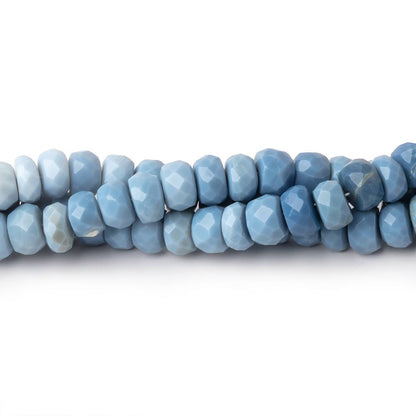 5.5-6mm Owyhee Blue Opal Faceted Rondelle Beads 16 inch 112 pieces