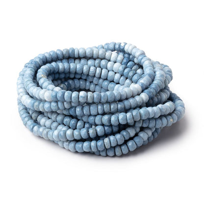 5.5-6mm Owyhee Blue Opal Faceted Rondelle Beads 16 inch 112 pieces