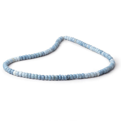5.5-6mm Owyhee Blue Opal Faceted Rondelle Beads 16 inch 112 pieces