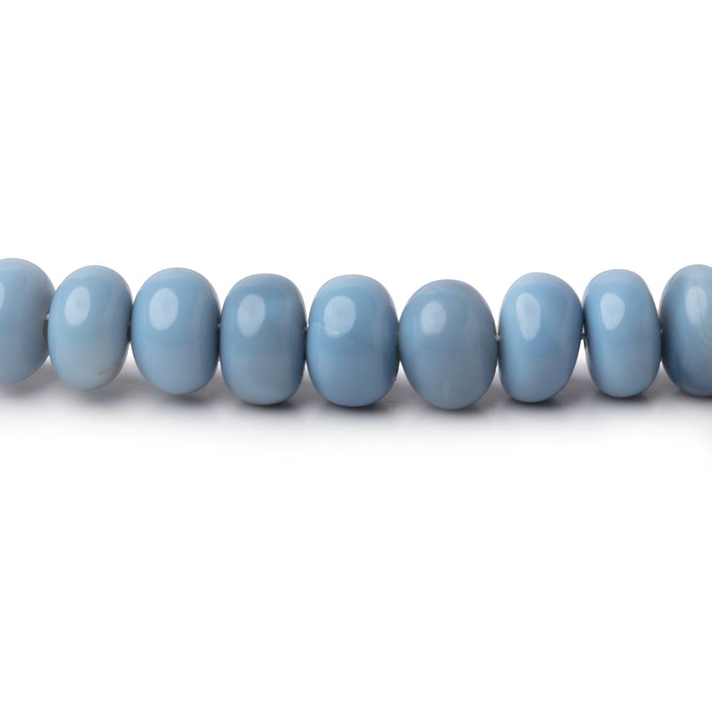 5.5-6mm Owyhee Blue Opal Plain Rondelle Beads 16 inch 93 pieces