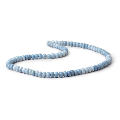 5.5-6mm Owyhee Blue Opal Plain Rondelle Beads 16 inch 93 pieces