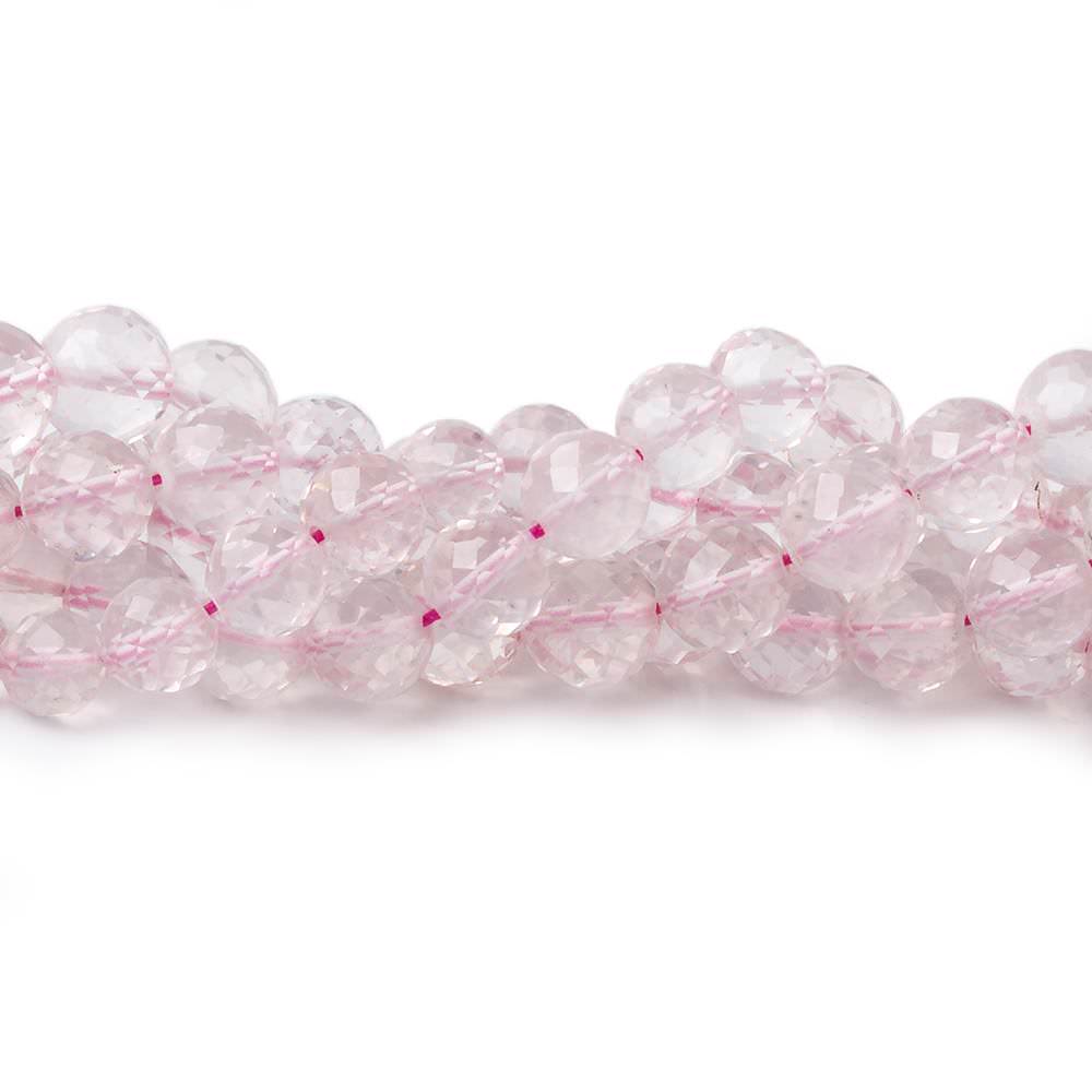 5.5-6mm Rose Quartz faceted round beads 9 inch 30 pieces