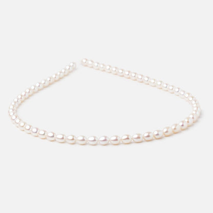 5.5-7mm Creamy White Baroque Freshwater Pearls 15 inch 60 Beads AAA