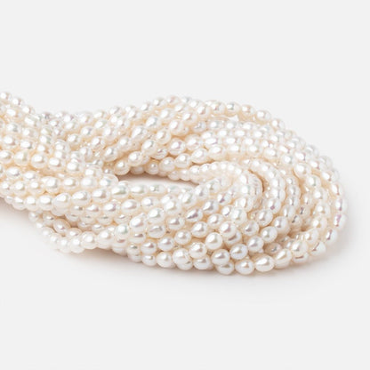 5.5-7mm Creamy White Baroque Freshwater Pearls 15 inch 60 Beads AAA