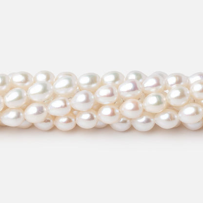 5.5-7mm Creamy White Baroque Freshwater Pearls 15 inch 60 Beads AAA