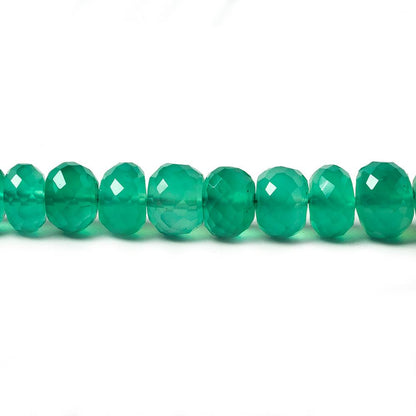 5.5-7mm Green Quartz faceted rondelle beads 16 inch 85 pieces