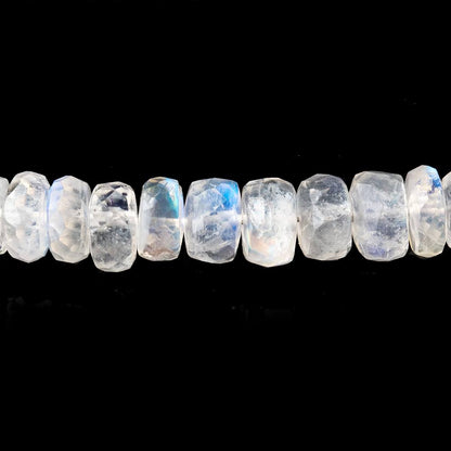 5.5-7mm Rainbow Moonstone Faceted Rondelle Beads 16 inch 112 pieces