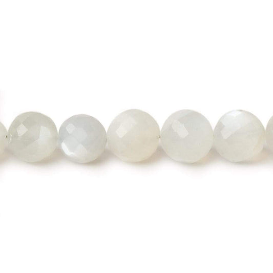 5.5-7mm White Moonstone Faceted Rounds 16 inch 60 beads AAA