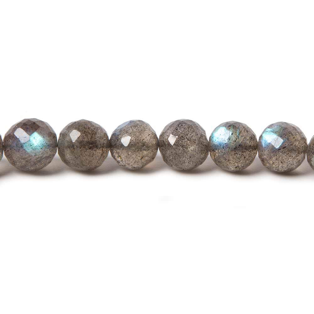 5.5-8mm Labradorite faceted round beads 17 inch 66 pieces