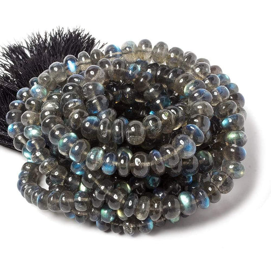 5.5-8mm Labradorite Plain Rondelle Beads 16 inch 88 pieces
