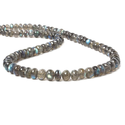 5.5-8mm Labradorite Plain Rondelle Beads 16 inch 88 pieces