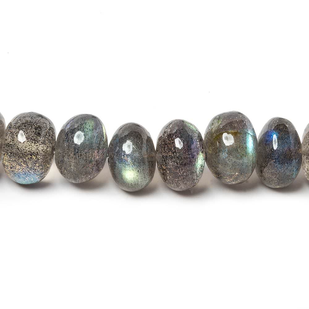 5.5-8mm Labradorite Plain Rondelle Beads 16 inch 88 pieces
