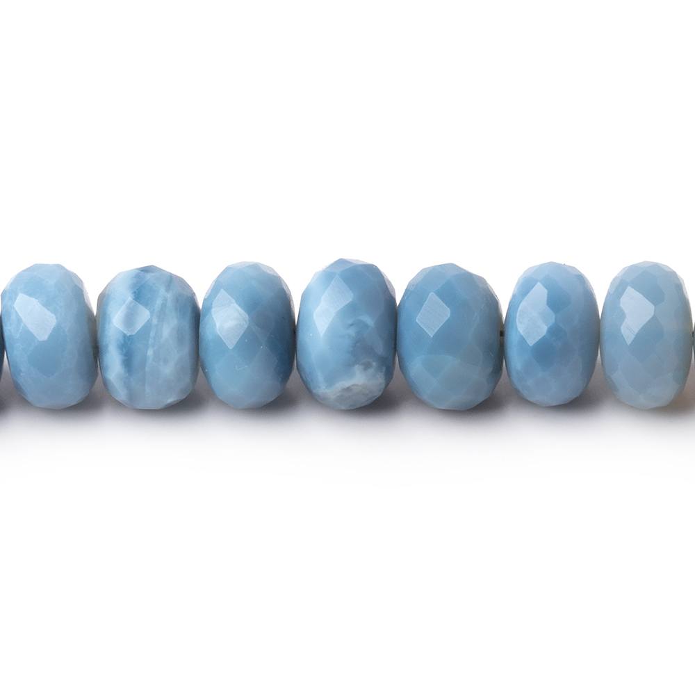 5.5-8mm Owyhee Blue Opal Faceted Rondelle Beads 15.75 inch 78 pieces