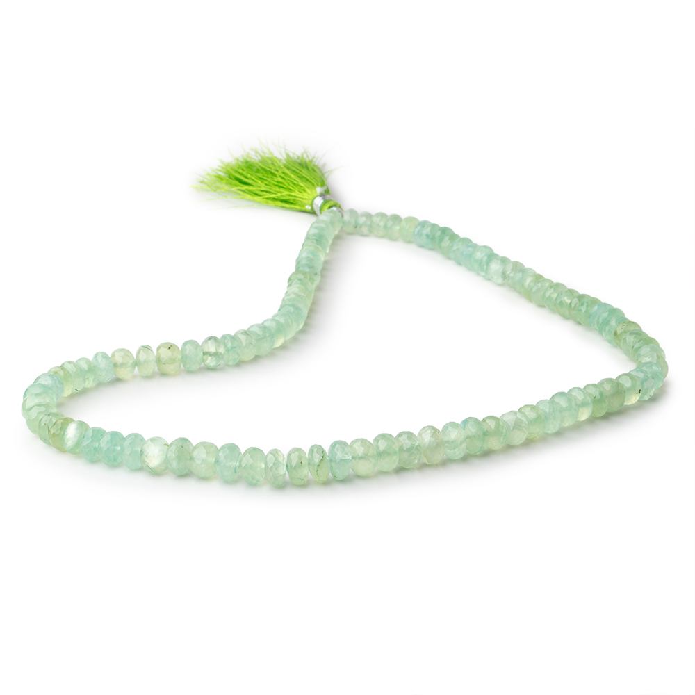 5.5-8mm Prehnite Faceted Rondelle Beads 16 inch 96 pieces