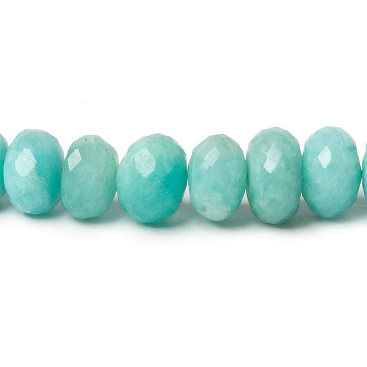 6-10mm Amazonite Faceted Rondelle Beads 16 inch 85 pieces