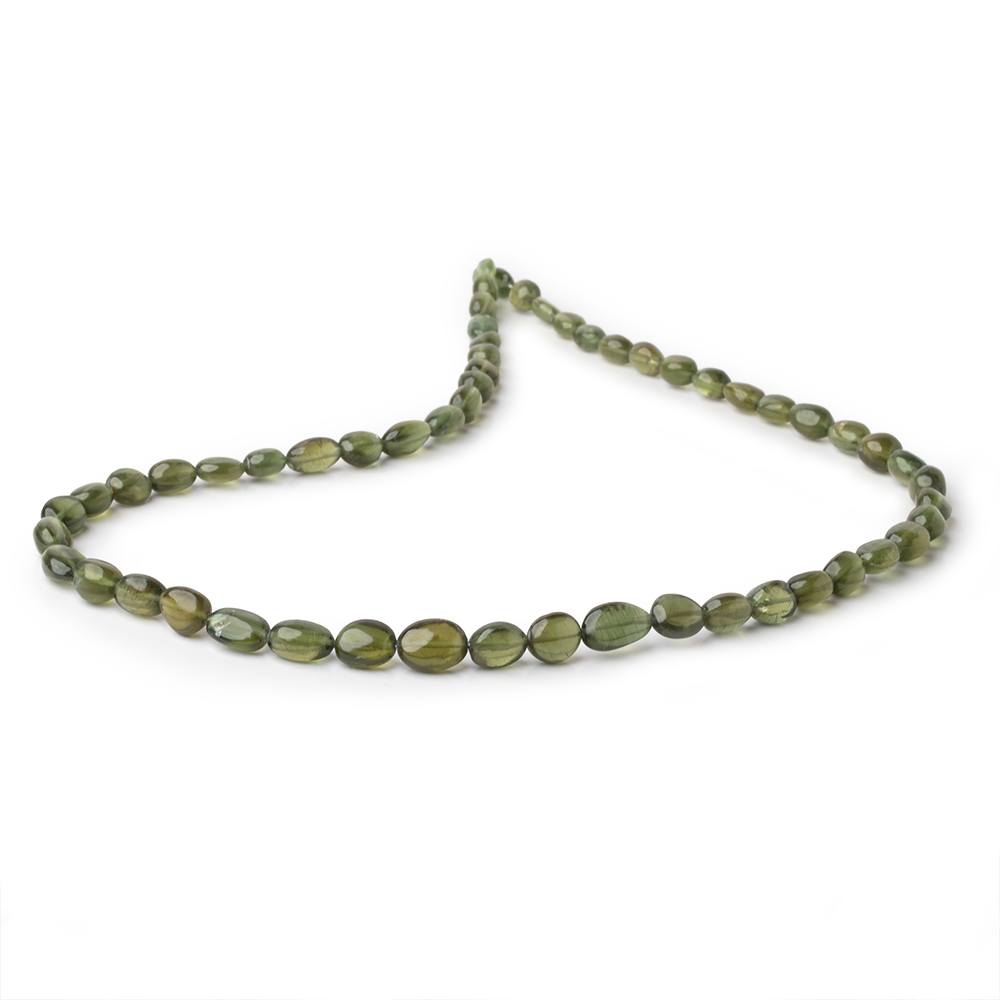 5.5-9mm Green Apatite Plain Nugget Beads 16 inch 52 pieces