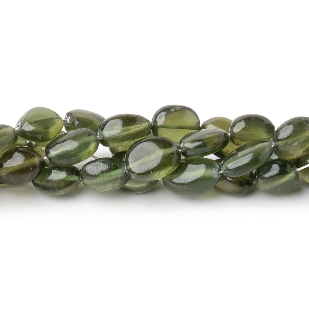 5.5-9mm Green Apatite Plain Nugget Beads 16 inch 52 pieces