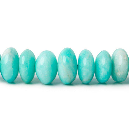 5.5-9mm Amazonite Plain Rondelle Beads 14 inch 80 pieces A