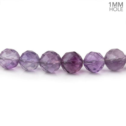 5.5mm Fluorite Faceted Round Beads 16 inch 75 pieces 1mm hole