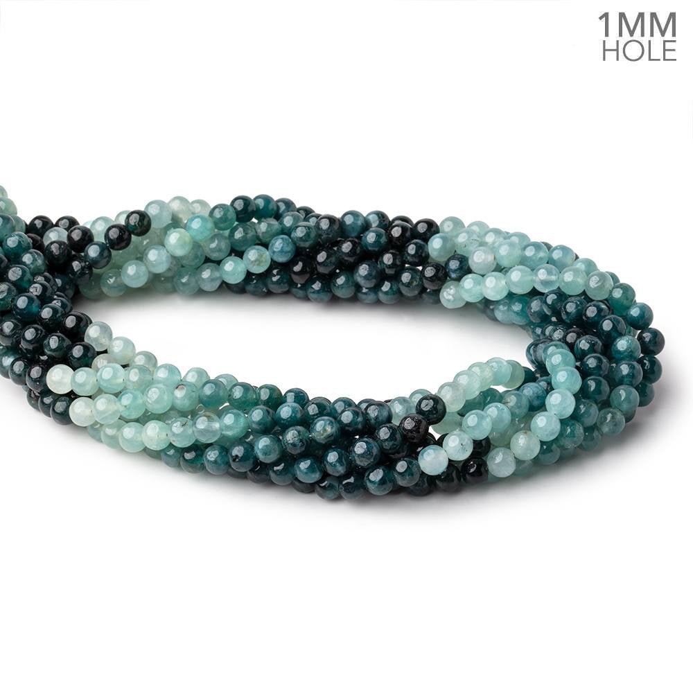 5.5mm Grandidierite Plain Round Beads 16 inch 78 pieces AA 1mm Hole