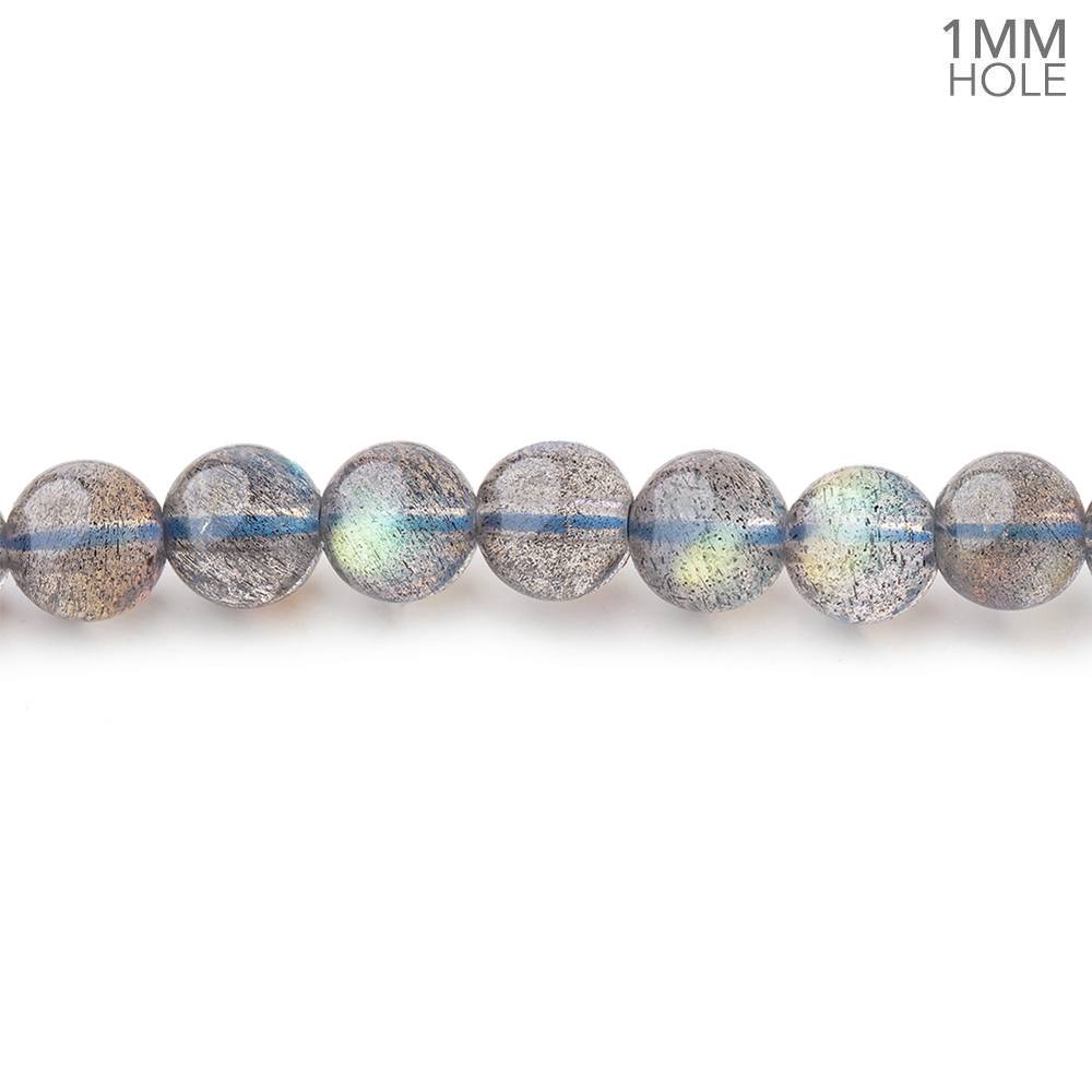 5.5mm Labradorite Plain Round Beads 15.5 inch 136 pieces 1mm hole
