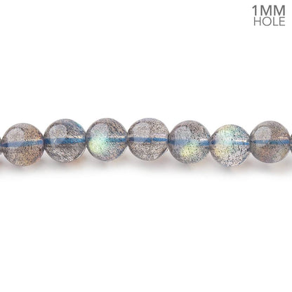 5.5mm Labradorite Plain Round Beads 15.5 inch 136 pieces 1mm hole