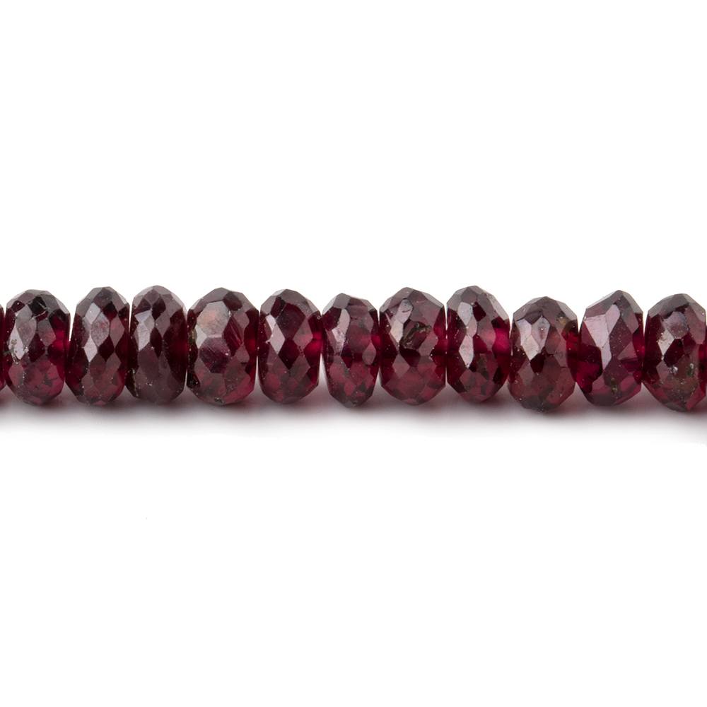 5mm Rhodolite Garnet Faceted Rondelle Beads 16 inch 142 pieces